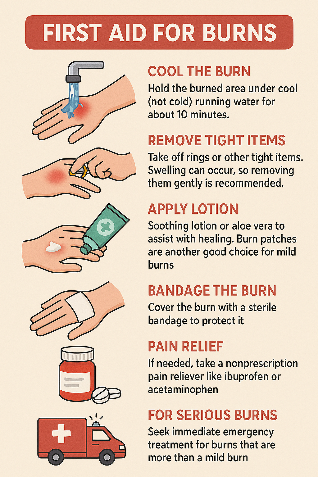 First Aid for Minor Burns
