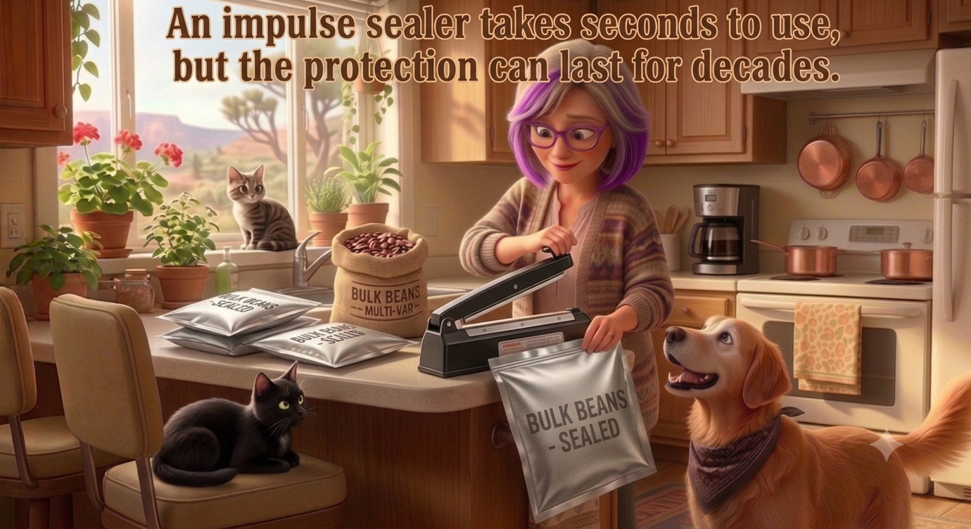 sealing Mylar quick and easy with impulse sealer impulse sealer for sealing Mylar bags