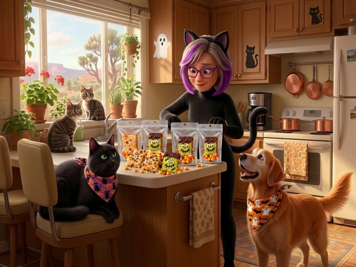 Peek-a-BOO! Show Off Your Treats with Black-and-Clear Pouches!
