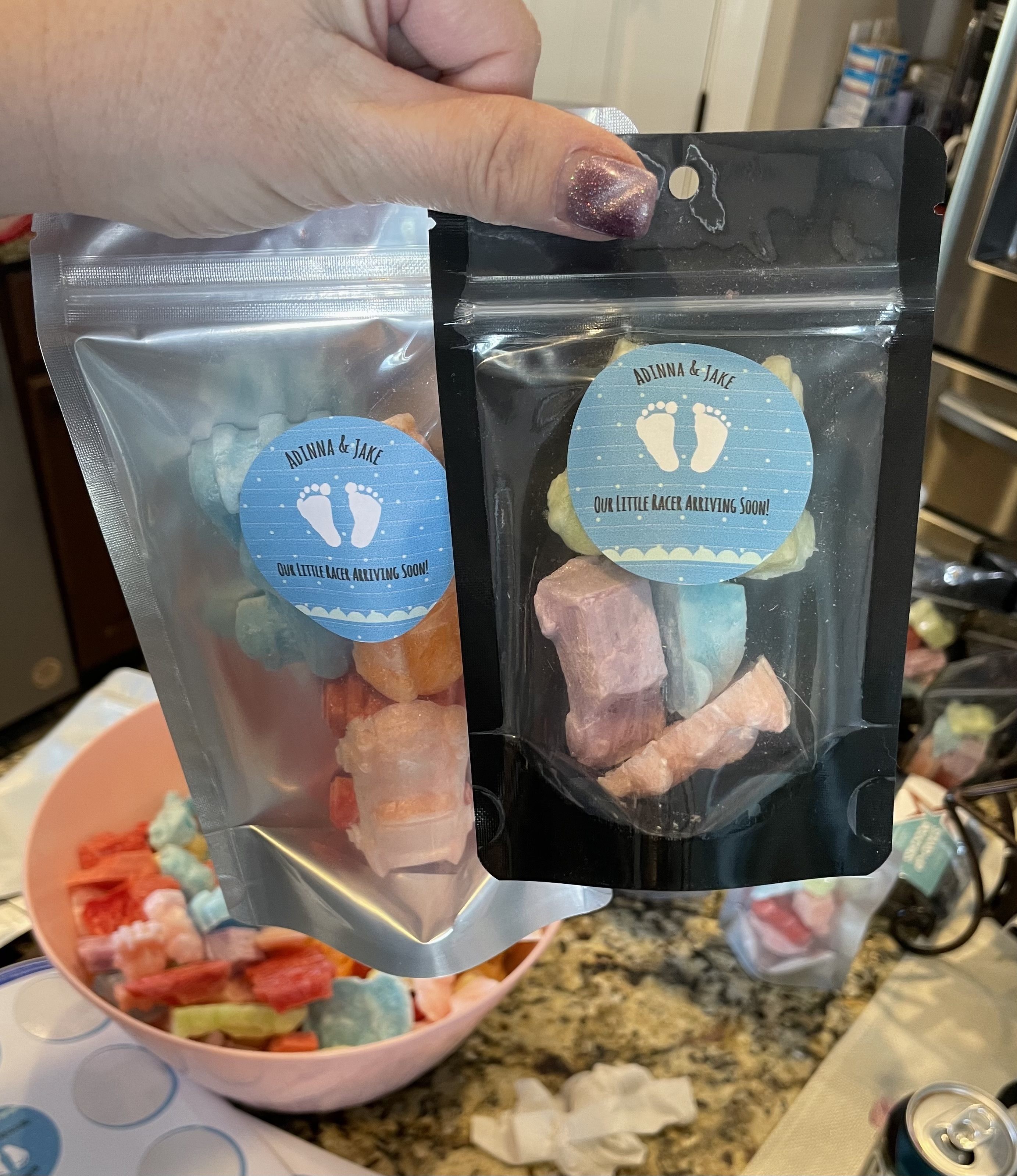 s/c and b/c freeze-dried jello treat