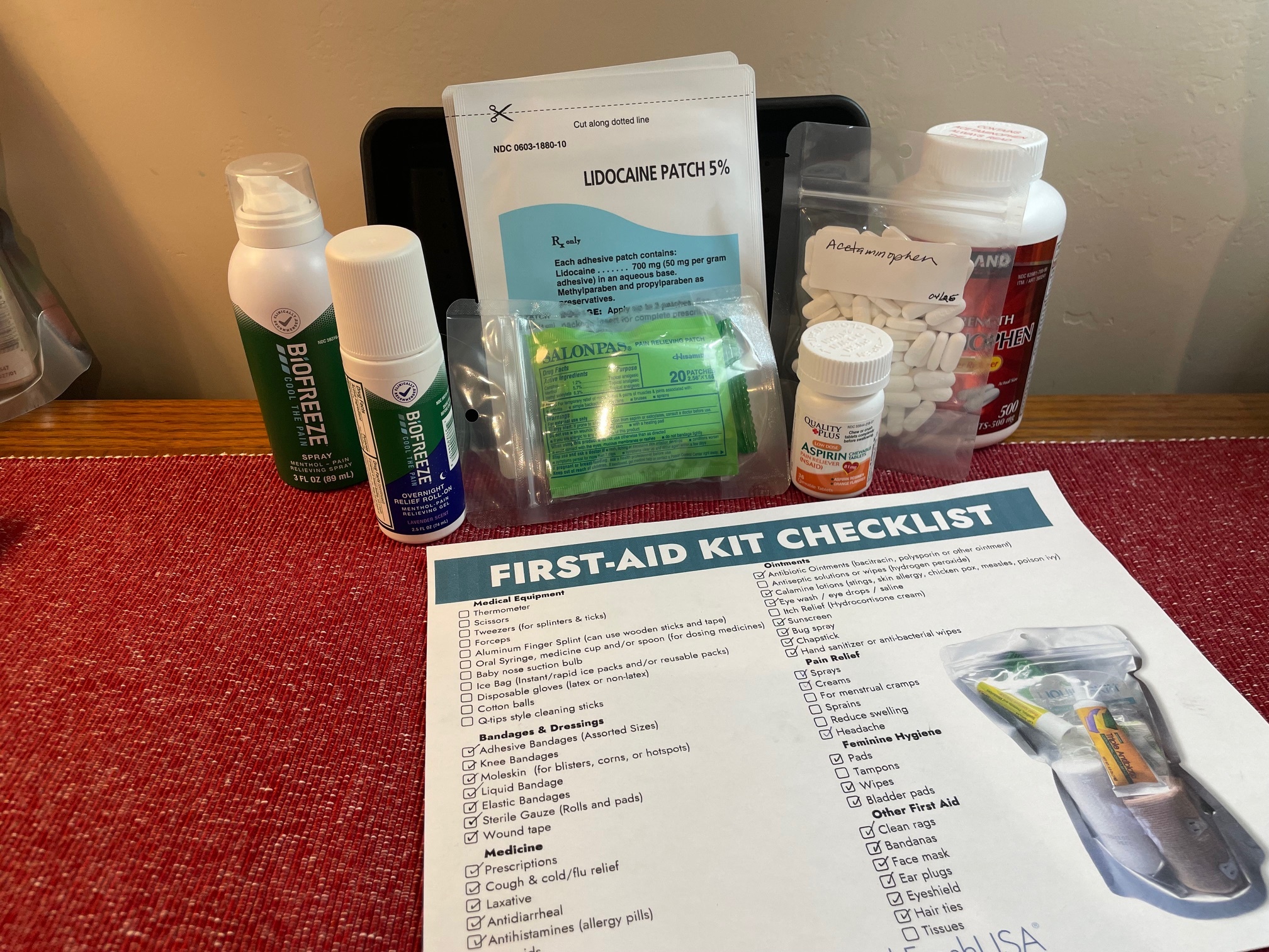 Pain Relief Essentials First Aid