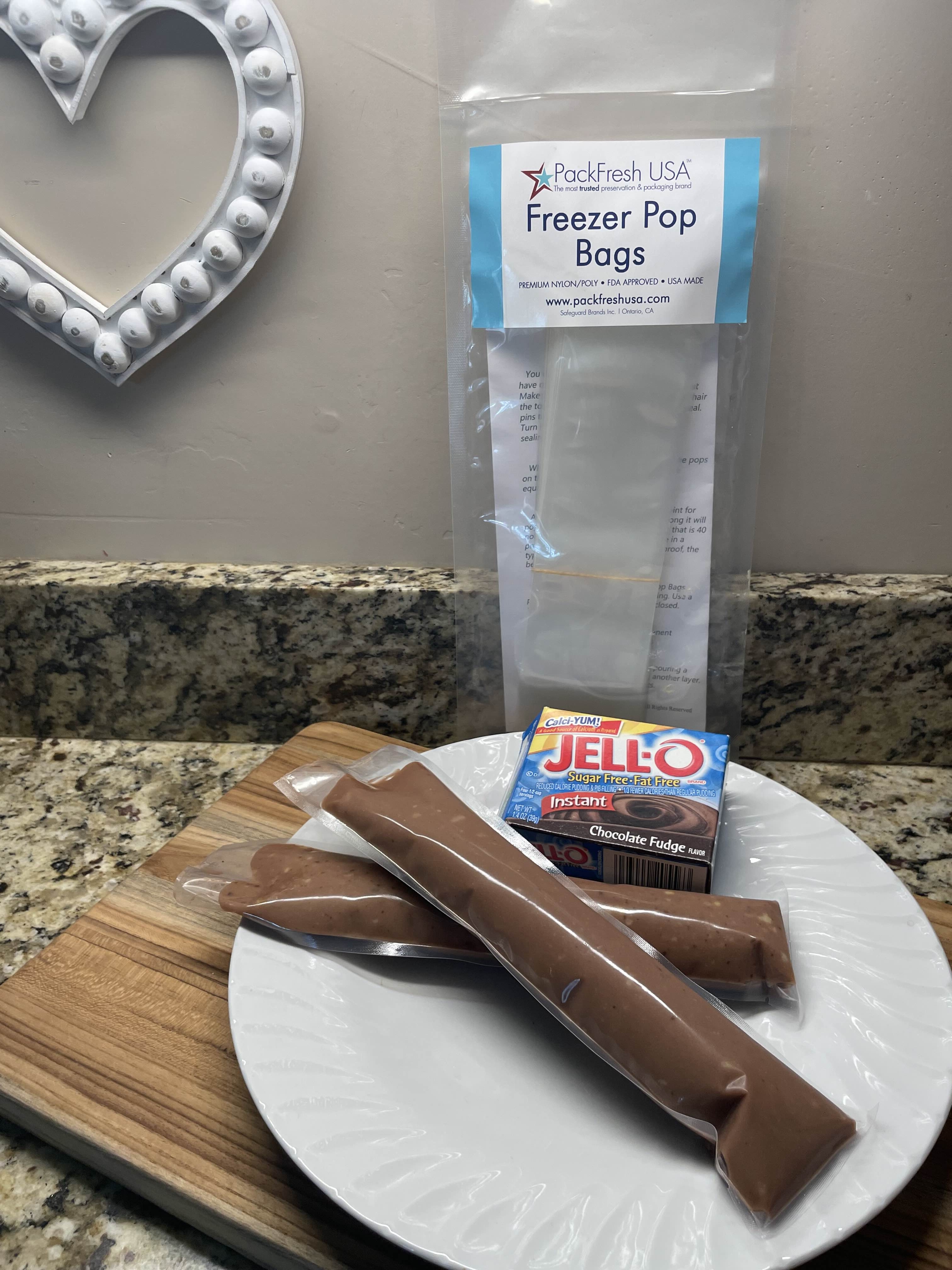 Pudding Freezer Pops summertime treat packaging