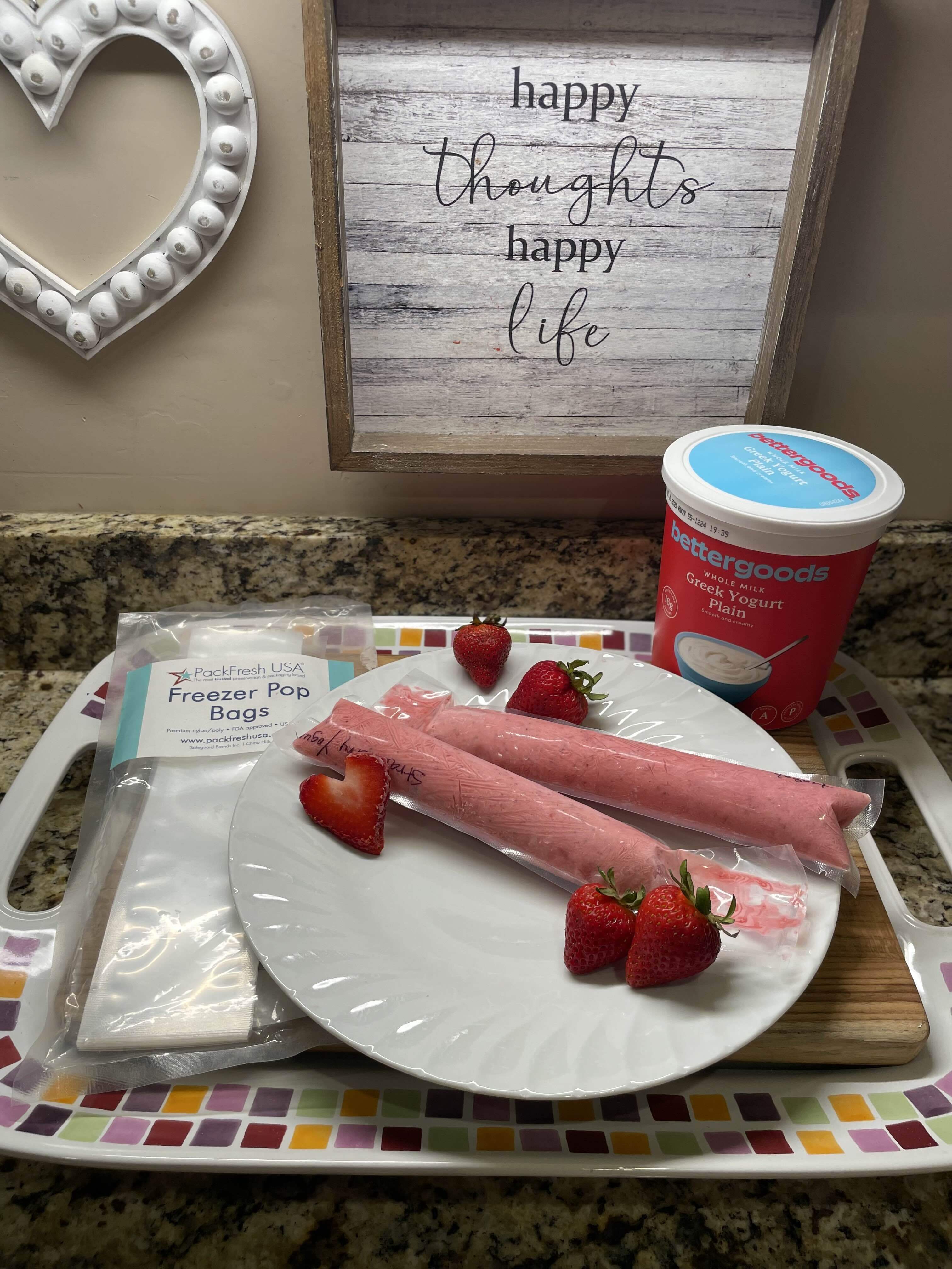 Strawberry and Greek Yogurt Freezer Pops PackFreshUSA packaging